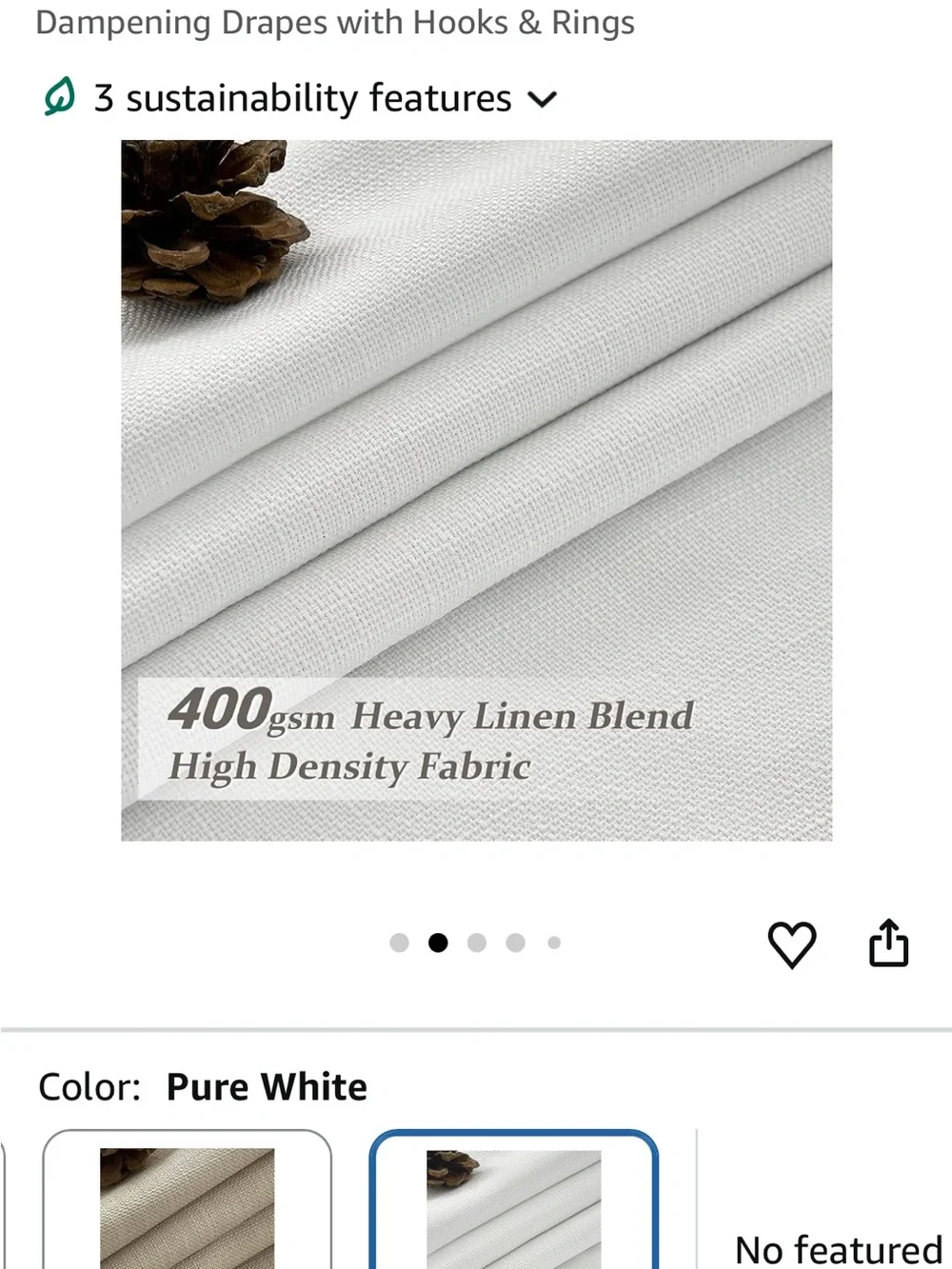 NEW Blackout Pinch Pleated Curtains in White - 92”L x 40”W